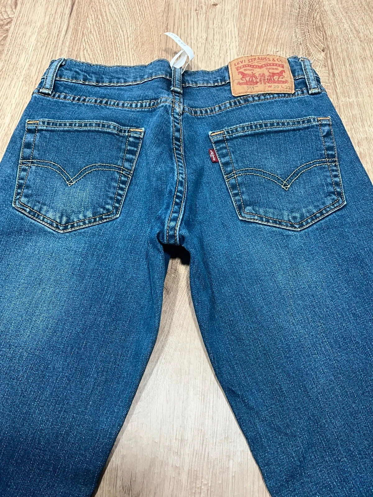 Jean Levi's 511 Slim W29 L30 Preppy 99% Coton Bleu Délavé  Lvh 228 – photo 7